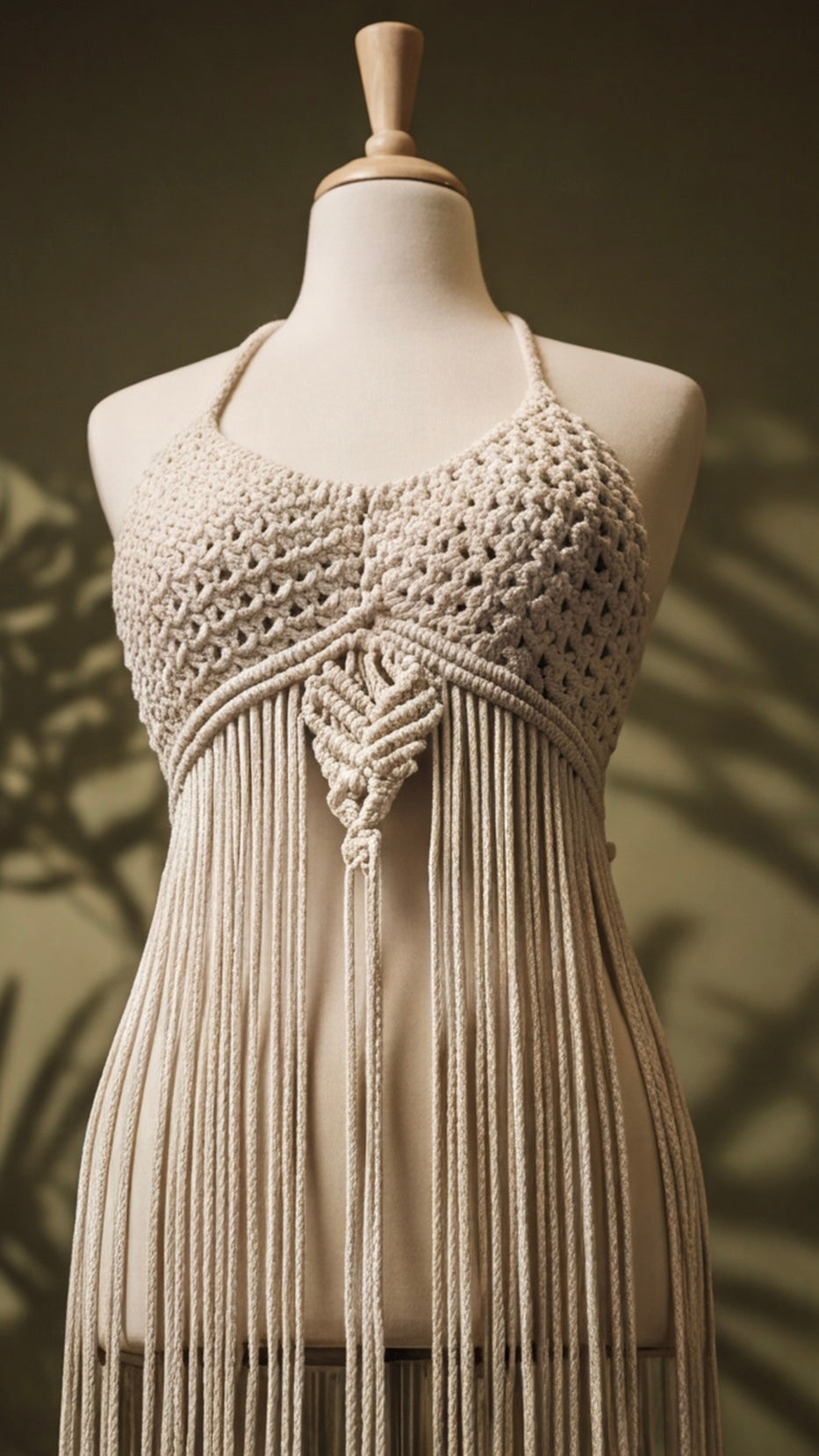 Beach Coverup white Cotton handmade Macrame Outfit