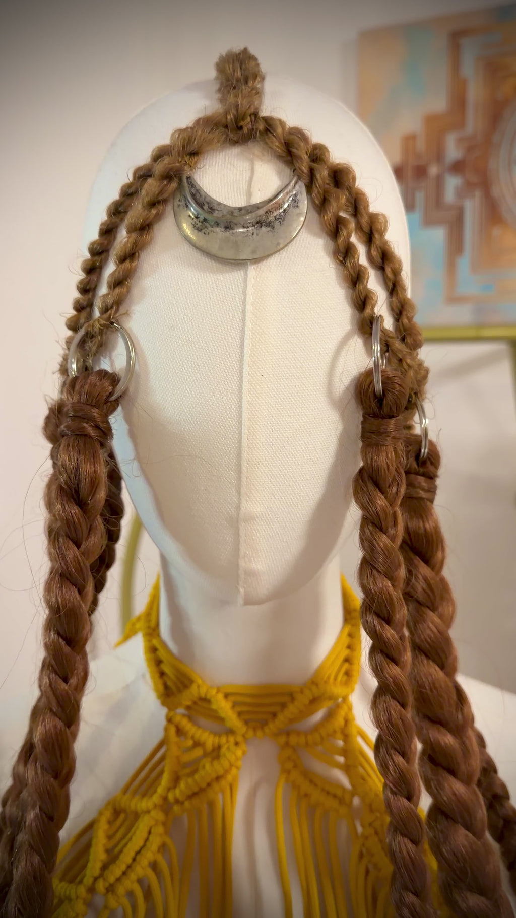 2 piece Yellow handmade macrame Coverup / festival outfit